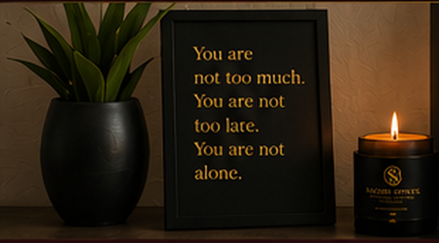 You are not too much. You are not too late. You are not alone.